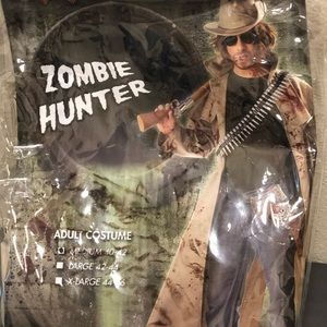 ADULT ZOMBIE HUNTER MENS HALLOWEEN COSTUME